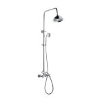 Edouard rousseau - rousseau colonne de douche avec robinet melangeur retro - chrome Edouard rousseau - rousseau colonne de douche avec robinet melangeur retro - chrome