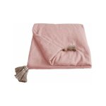 Edredon  pompons matelass 90 x 190 cm - 90x190cm - rose clair