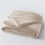 L'effet papillon - edredon velours de coton cesar beige L'effet papillon - edredon velours de coton cesar beige