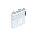 Module 1 sortie pour connecteur rj45 pour goulotte - couleur mat�riel - blanc