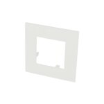 Plaque de finition blanche simple efapel quadra (45x45)