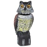 Effaroucheur d?oiseaux forme d'hibou r�fl�chissant lumineux, ?anti - oiseaux epouvantail - pour �loigner ...