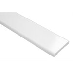2 mtres moulure plate en pvc lisse antichoc effector 6x40mm f01
