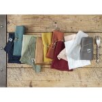 L'effet papillon - lot de 2 essuie - mains 'ga�a' 50 x 70 cm 'gaze de coton' - couleur: ga�a camel