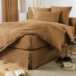 L'effet papillon - cache - sommier 'gaa' toutes dimensions 'gaze de coton' - couleur: gaa camel - taille ...