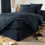 L'effet papillon - cache - sommier 'gaa' toutes dimensions 'gaze de coton' - couleur: gaa minuit - ...