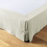 L'effet papillon - cache - sommier gaze de coton 160 x 200 cm gaia vert d'eau