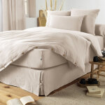 L'effet papillon - cache - sommier gaze de coton luxe 90 x 190 cm gaia pampa naturel