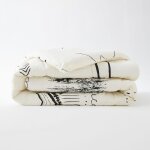 L'effet papillon - couette temp�r�e imprim�e 260 x 240 cm coton imprim� berbere