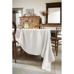 L'effet papillon - nappe rectangle 170 x 250 cm lin lav soline craie blanc