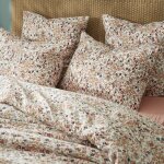 L'effet papillon - taie d'oreiller imprim�e 'capucine' 60 x 60 cm & 50 x 70 cm 'gaze de coton' - couleur: ...