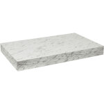 Egger naturel plan vasque 103, 5x8x50 cm, blanc effet marbre (do10050mcb)