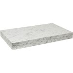 Egger - naturel plan vasque 83, 5x8x50 cm, blanc effet marbre (do8050mcb)