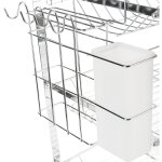 gouttoir de cuisine en acier inoxydable  trois couches  trois plaques (cage  baguettes + porte - ...