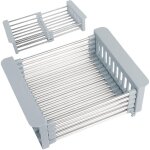 Ersandy ? �gouttoir d'�vier extensible en acier inoxydable ? panier de vidange t�lescopique 330 - 465mm ...