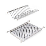 Emuca - egouttoir porte - assiette pour meuble haut, module 450mm, acier inoxydable