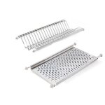 Emuca - egouttoir porte - assiettes pour meuble haut, module 600mm, acier inoxydable