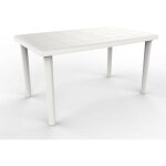 Garbar - olot table rectangulaire intérieur, extérieur 140x90 blanc Garbar - olot table rectangulaire intérieur, extérieur 140x90 blanc