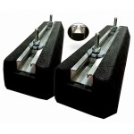 Eid - paire de supports de sol mini rubber 400mm 300kg - as400pmbfp