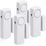 Alarme porte et fentre - lot 4x alarme sans fil anti - intrusion - scurit maison contre cambriolage ...