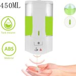 Distributeur de savon mural automatique de 450 ml avec capteur infrarouge