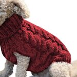 Manteau de pull pour chien manteau d'hiver en laine  tricoter doux pour animaux de compagnie pour chiens ...