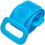 Silicone bain corps brosse dos scrubber serviette de douche sangle exfoliante longue poigne gommage ...