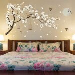 Einemgeld - stickers muraux 187 128 cm grand taille arbre stickers muraux fleur home decor fangyuan papiers ...