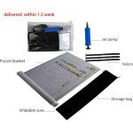 Einemgeld - tapis de puzzle tapis de puzzle portable en feutre tapis de rouleau de puzzle stockage de ...