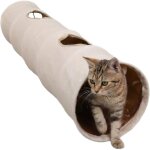 Einemgeld - tunnel pliable pour chat, tunnel bruissant, tunnel de jeu, tunnel jouet pour chat de 120 ...