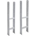 Randaco - swanew 6 x ancrage h support de poteau ancrage de poteau galvanis  chaud 600mm ancrage de ...