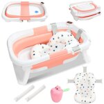 Baignoire bébé pliante pour 0 - 6 ans bébé avec tapis de bain détachable - bouchon de vidange / tpe coussin ... Baignoire bébé pliante pour 0 - 6 ans bébé avec tapis de bain détachable - bouchon de vidange / tpe coussin ...