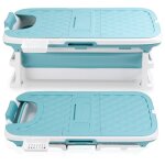 Baignoire pliable pour adulte avec couverture mobile baignoire portable plastique pour spa 132cm - einfeben ... Baignoire pliable pour adulte avec couverture mobile baignoire portable plastique pour spa 132cm - einfeben ...