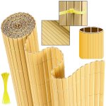 Einfeben canisse en pvc à double face, brise vue pour jardin, balcon et terrasse, occultant clôture 90 ... Einfeben canisse en pvc à double face, brise vue pour jardin, balcon et terrasse, occultant clôture 90 ...