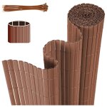 Einfeben canisse en pvc à double face, brise vue pour jardin, balcon et terrasse, occultant clôture 90 ... Einfeben canisse en pvc à double face, brise vue pour jardin, balcon et terrasse, occultant clôture 90 ...