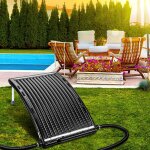 Panneau de chauffage solaire de piscine courb 110 x 69 x 14 cm - einfeben