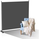 Einfeben paravent sparation pliable avec roulettes, cadre en mtal, idal pour salon, bureau, hpital ...