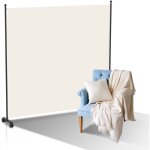 Einfeben - paravent sparation pliable avec roulettes, cadre en mtal, idal pour salon, bureau, hpital ...