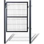 Einfeben portail de jardin portillon de jardin grillag�, en acier galvanis�, cl�ture avec serrure, porte ...