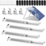 Einfeben - support de panneau solaire, 2 paires de supports de module solaire supports de montage inclinables ...