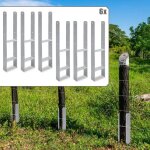Einfeben - ancre de poteau douille de sol support de poteau support de poteau ancre h 600mm pied de poteau ...