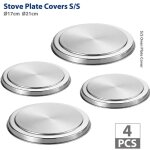 Ej. life - 4pcs couvercle de cuisinire caches de protection pour plaques de cuisson couvercles de poles ...
