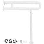 Ej. life - 70cm barre d'appui pliable pour toilettes, barre dappui wc handicap, barre d'appui de scurit ...