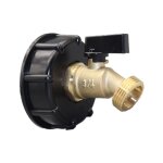 Adaptateur r�servoir eau ibc 275 - 330l - raccord �tanche g3 / 4 - vanne laiton pour tuyau arrosage / ...