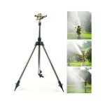 Ej. life ? arroseur asperseur en alliage de zinc avec tr�pied en acier inoxydable ? pulv�risation r�glable ...