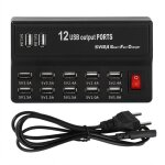Ej. life parasurtenseur 12 ports multiples avec chargeur rapide station usb 100 - 240v concentrateur ...