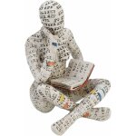 Sculpture de figurine pour tagre, 11 x 8 x 7 cm abstraite lecture femme lisant sculpture de statue ...