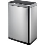 Eko - poubelle � capteur mirage 2x20 l argent� mat