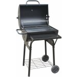 El gaucho - barbecue totale en carbone noir arrondie avec le couvercle et le thermostat texas