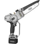 Elagueur volpi 21, 6v - 4 ah lithium kvs 6000 e'lagage a' batterie 10 cm barre de coupe 12 cm